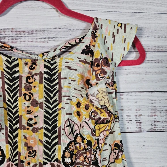 Free People floral tunic mini dress - Picture 5 of 12